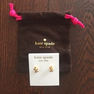 Kate Spade Knot Earrings Gold